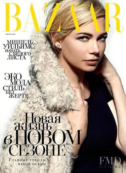  featured on the Harper\'s Bazaar Russia cover from August 2014