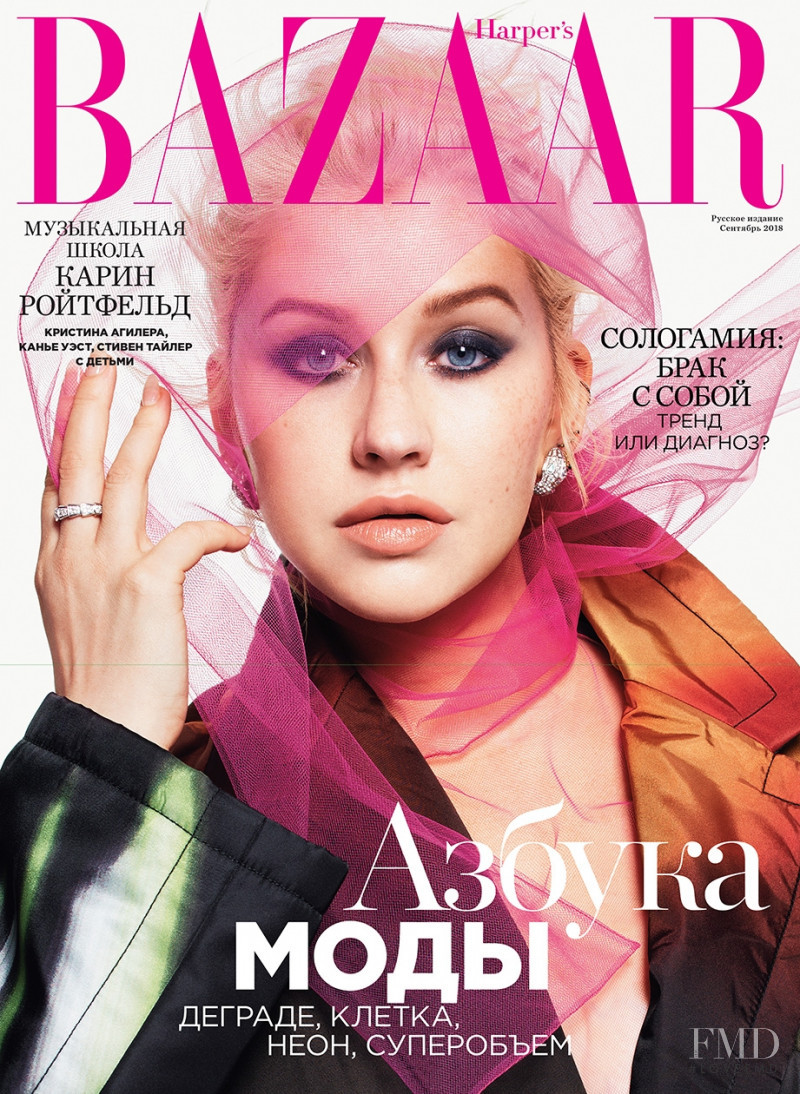  featured on the Harper\'s Bazaar Russia cover from September 2018