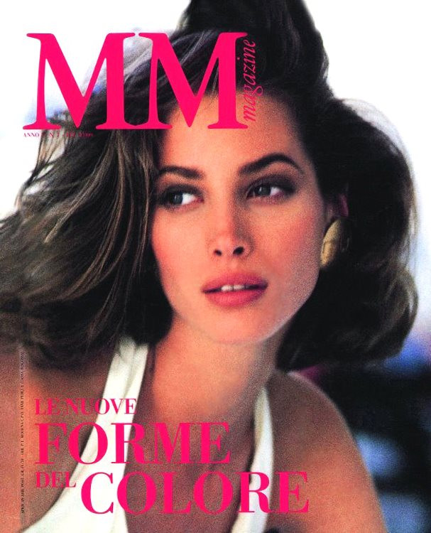 Christy Turlington featured on the MM Magazine cover from February 1993