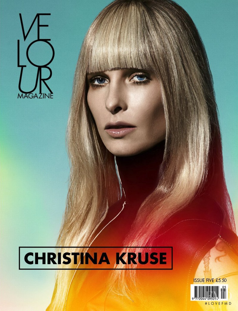 Christina Kruse featured on the Velour cover from March 2012