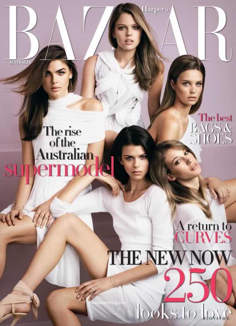 Georgia Fowler featured on the Harper\'s Bazaar Australia cover from June 2010