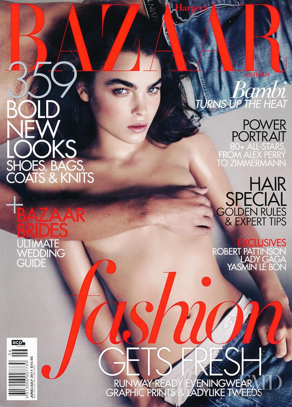 Bambi Northwood-Blyth featured on the Harper\'s Bazaar Australia cover from June 2011