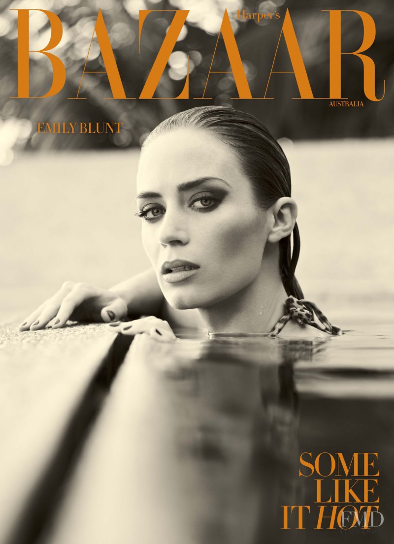 Emily Blunt featured on the Harper\'s Bazaar Australia cover from November 2012