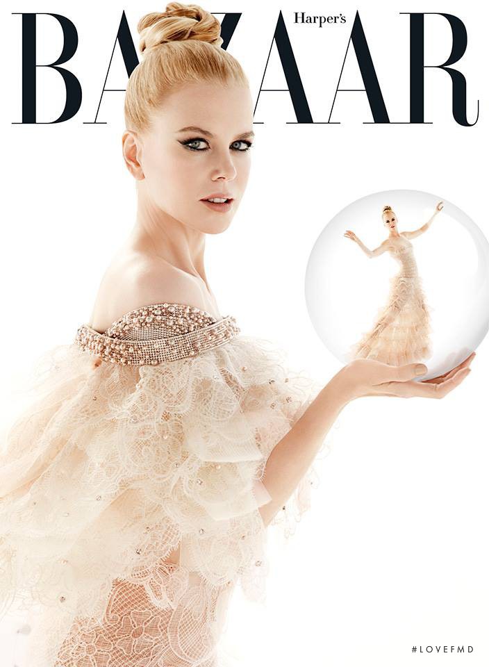 Nicole Kidman featured on the Harper\'s Bazaar Australia cover from December 2013