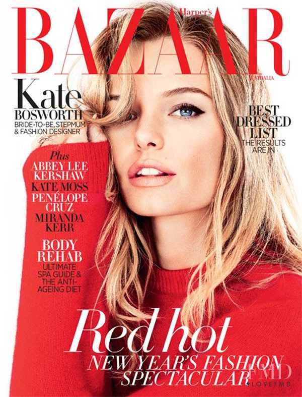 Kate Bosworth featured on the Harper\'s Bazaar Australia cover from January 2013