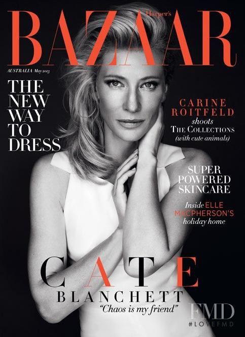Cate Blanchett featured on the Harper\'s Bazaar Australia cover from May 2013