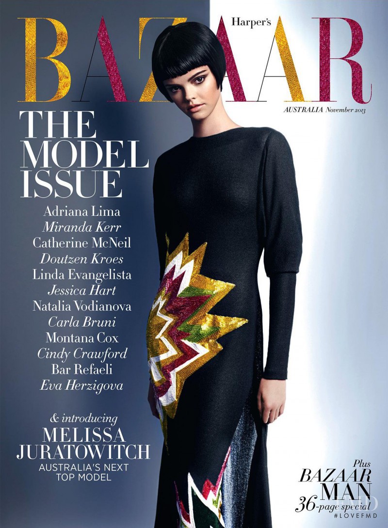 Melissa Juratowitch featured on the Harper\'s Bazaar Australia cover from November 2013