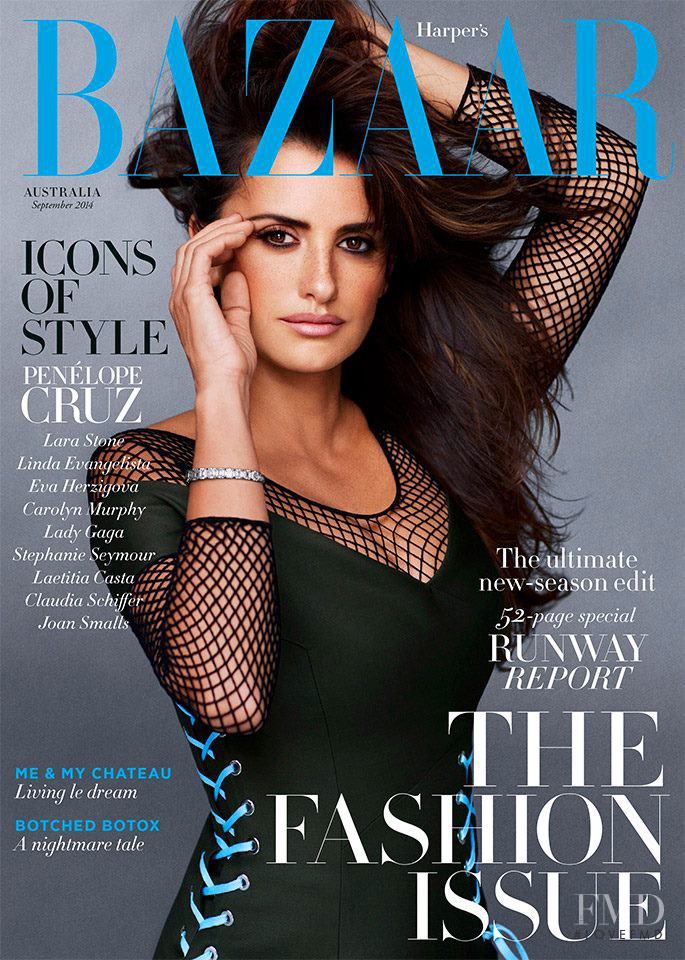  featured on the Harper\'s Bazaar Australia cover from September 2014
