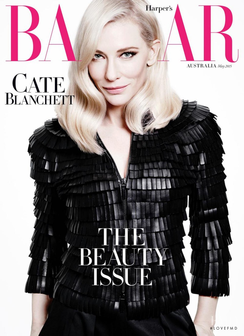 Cate Blanchett featured on the Harper\'s Bazaar Australia cover from May 2015