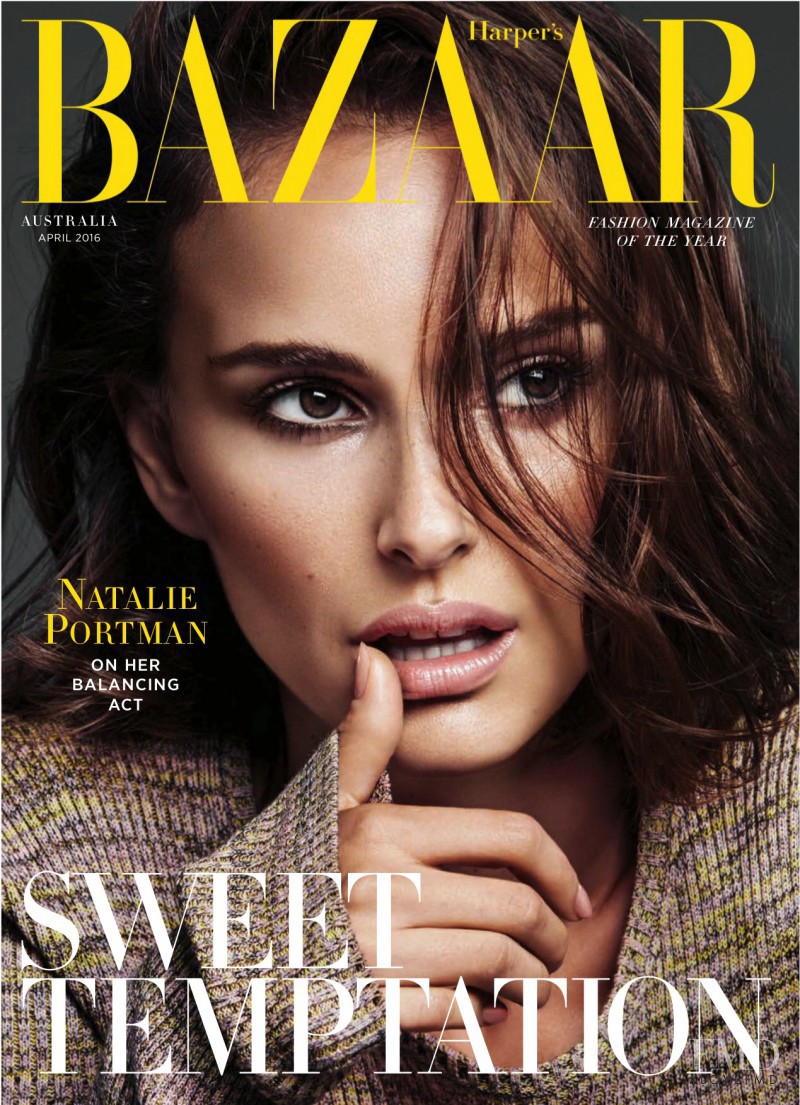 Natalie Portman featured on the Harper\'s Bazaar Australia cover from April 2016