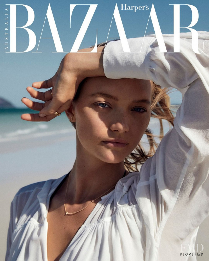 Gemma Ward featured on the Harper\'s Bazaar Australia cover from December 2019