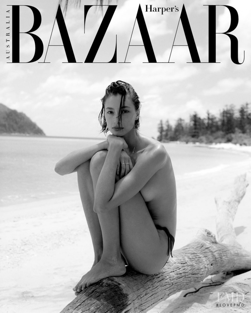 Alexandra Agoston-O\'Connor featured on the Harper\'s Bazaar Australia cover from December 2019