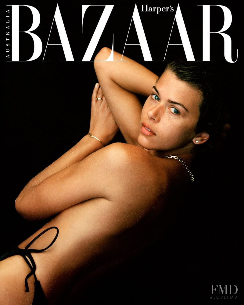 Georgia Fowler featured on the Harper\'s Bazaar Australia cover from December 2019