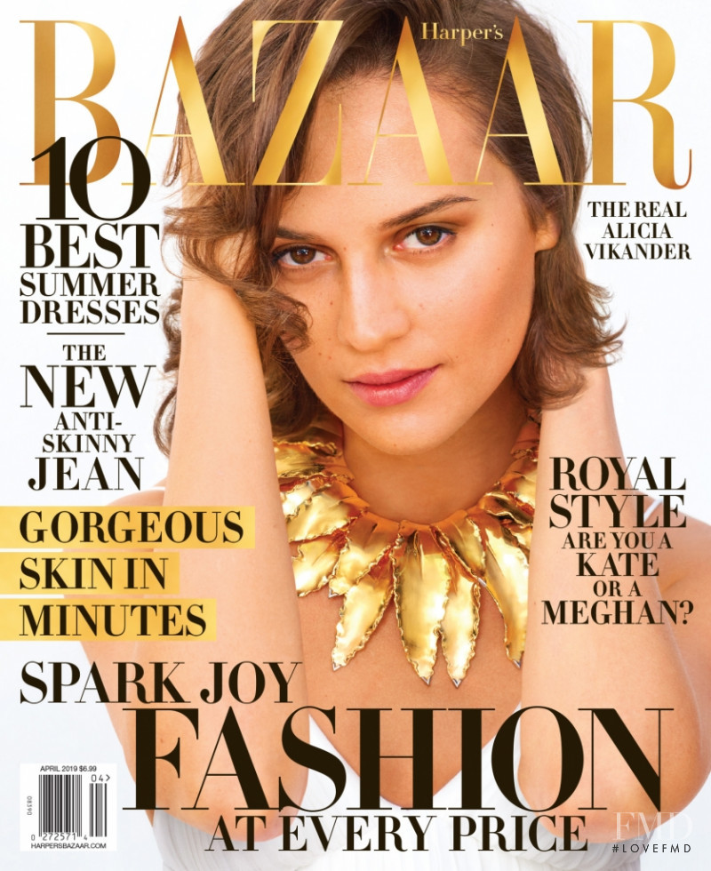 Alicia Vikander featured on the Harper\'s Bazaar Australia cover from May 2019