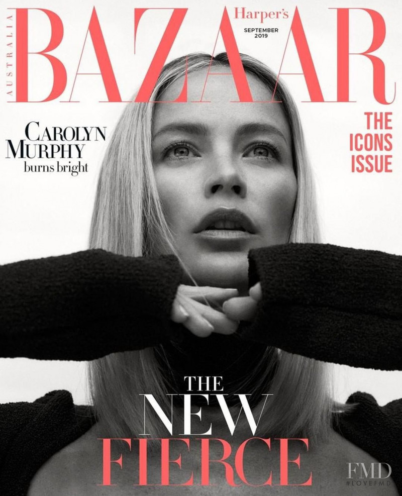 Carolyn Murphy featured on the Harper\'s Bazaar Australia cover from September 2019