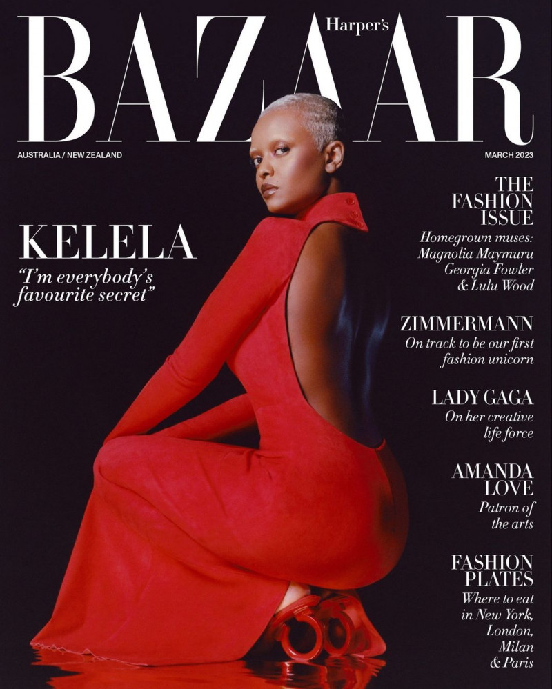 Kelela featured on the Harper\'s Bazaar Australia cover from March 2023