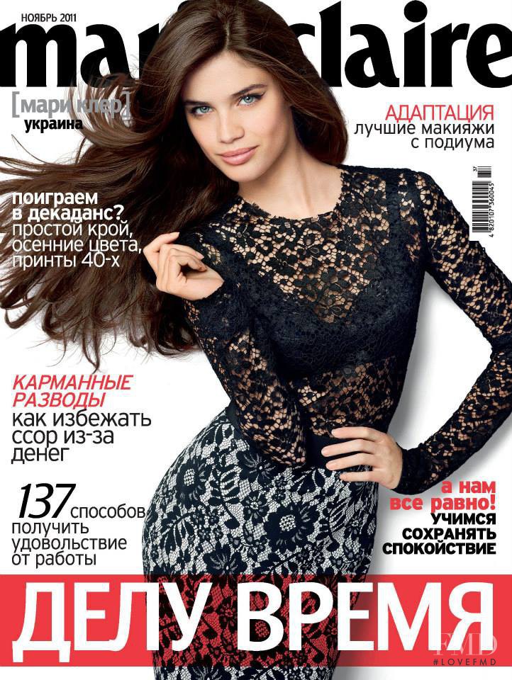 Sara Sampaio featured on the Marie Claire Ukraine cover from November 2011