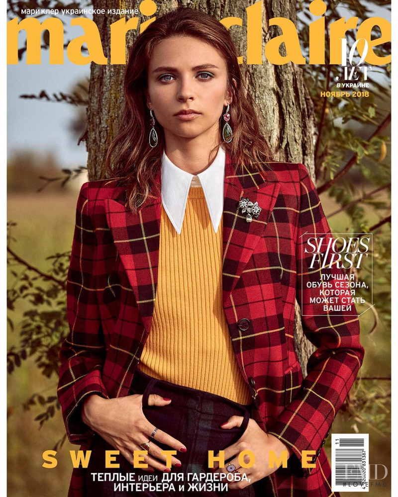  featured on the Marie Claire Ukraine cover from November 2018