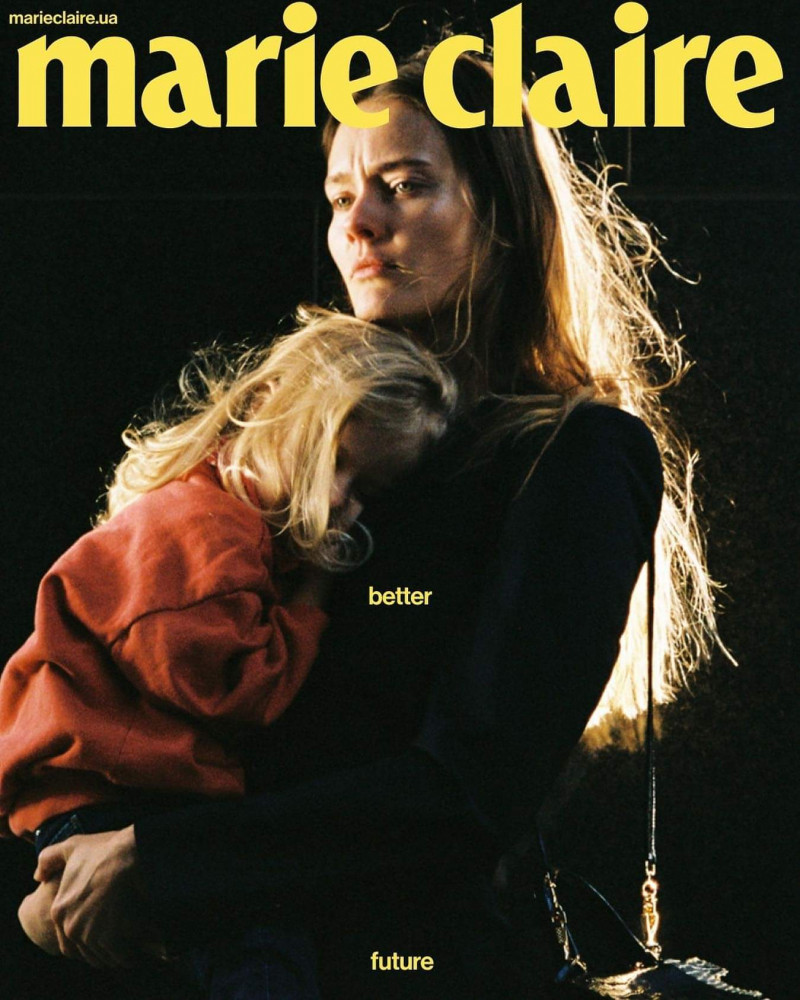 Monika Jagaciak featured on the Marie Claire Ukraine cover from December 2022