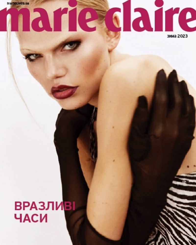 Daphne Marleen Laan featured on the Marie Claire Ukraine cover from December 2022