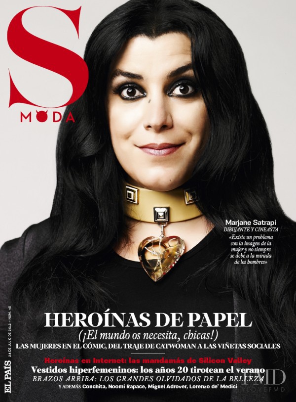 Marjane Satrapi  featured on the S Moda cover from July 2012