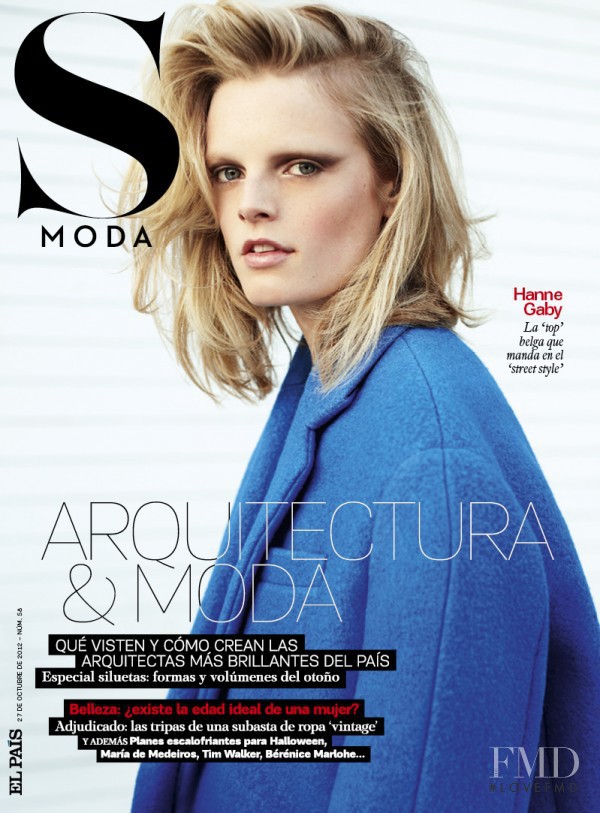 Hanne Gaby Odiele featured on the S Moda cover from October 2012