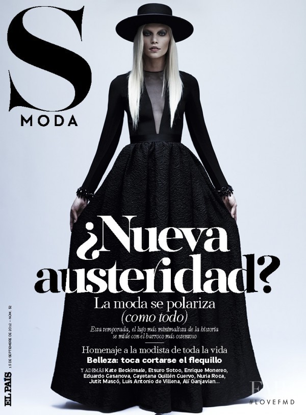 Aline Weber featured on the S Moda cover from September 2012