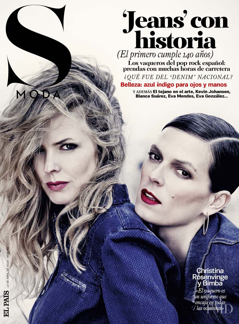 Christina Rosenvinge featured on the S Moda cover from April 2013