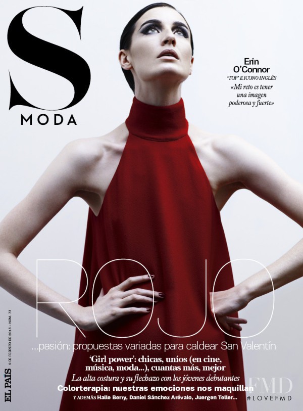 Erin O%Connor featured on the S Moda cover from February 2013