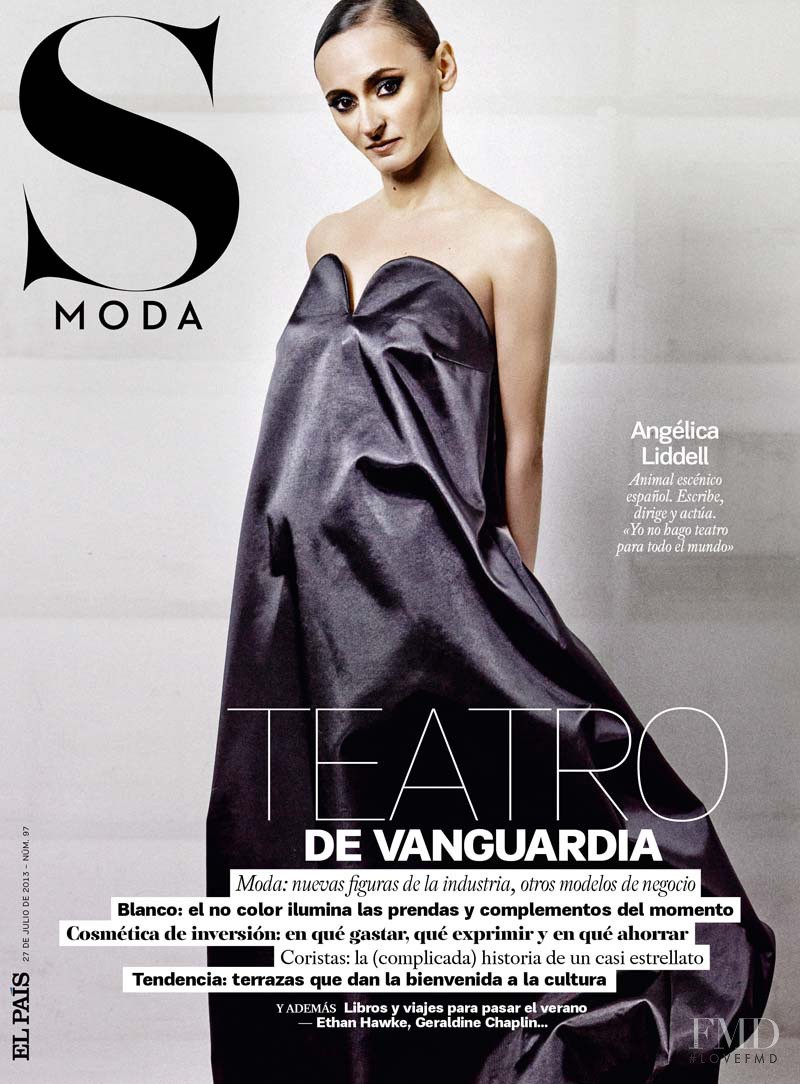 Angélica Liddell featured on the S Moda cover from July 2013