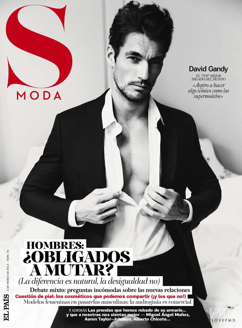 David Gandy featured on the S Moda cover from March 2013