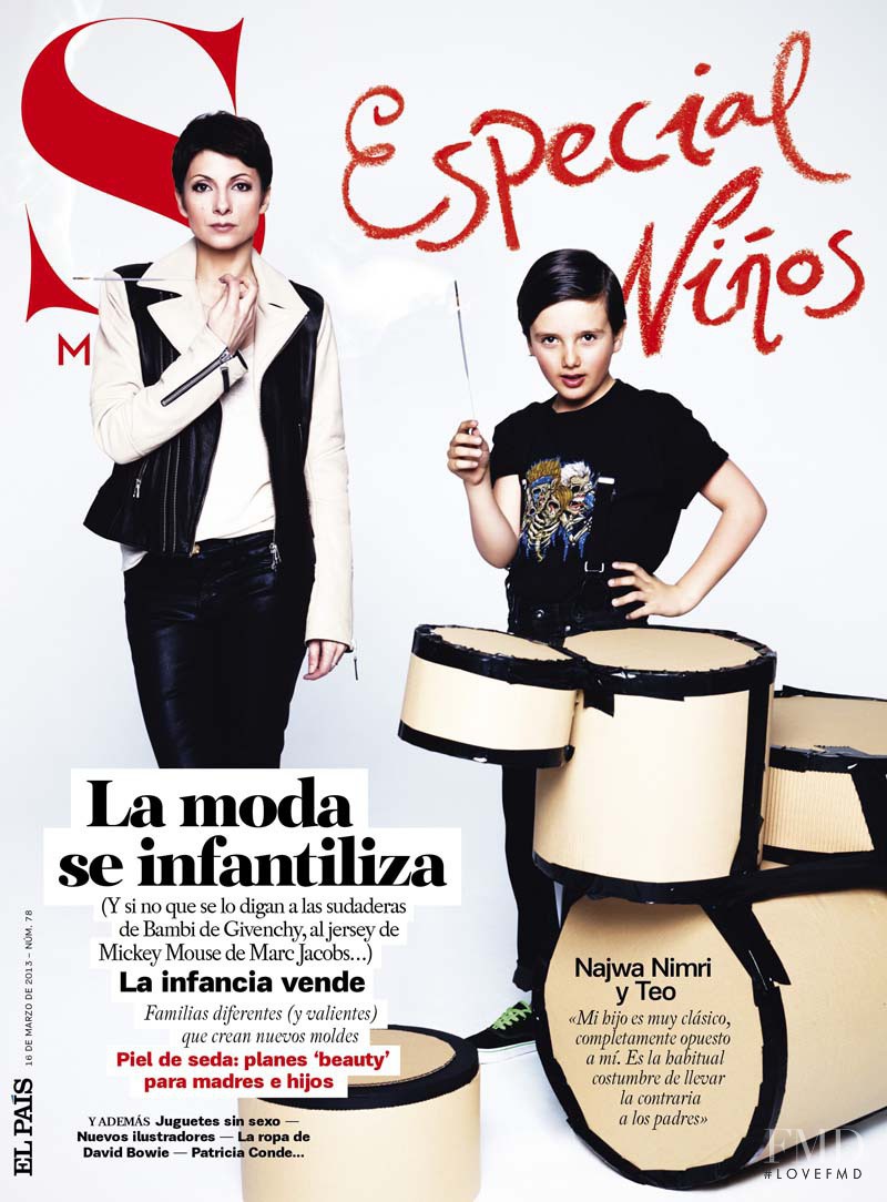 Najwa Nimri, Teo featured on the S Moda cover from March 2013