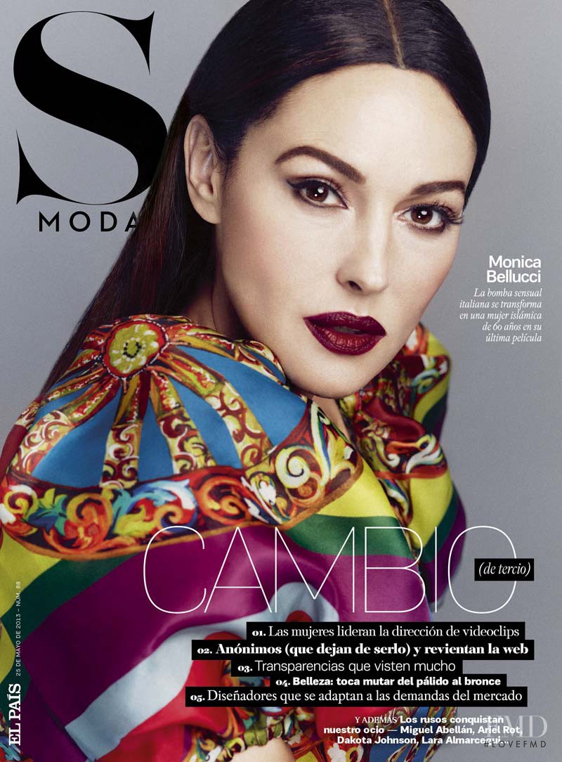 Monica Bellucci featured on the S Moda cover from May 2013