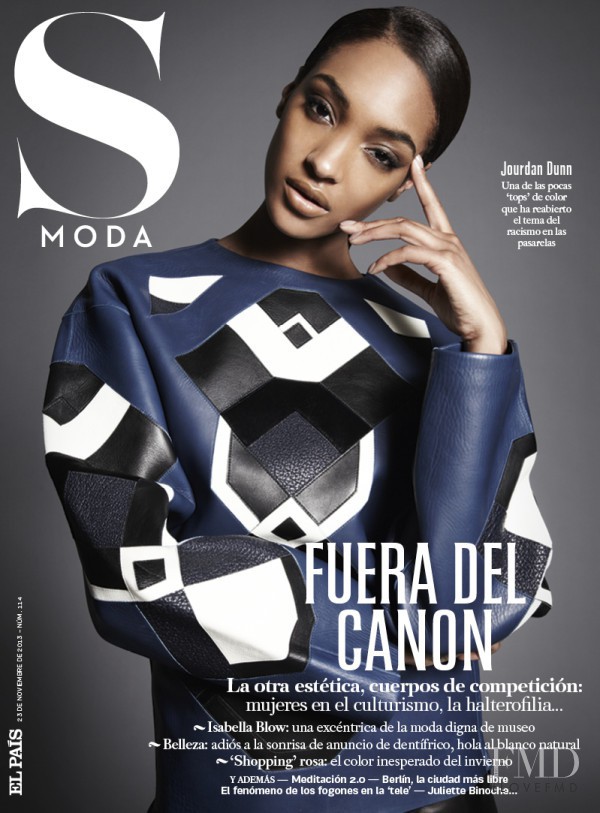 Jourdan Dunn featured on the S Moda cover from November 2013