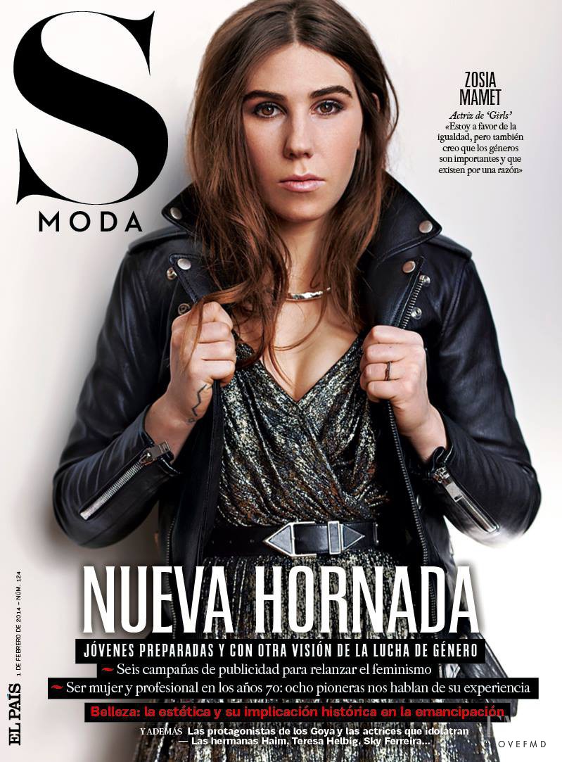 Zosia Mamet featured on the S Moda cover from February 2014