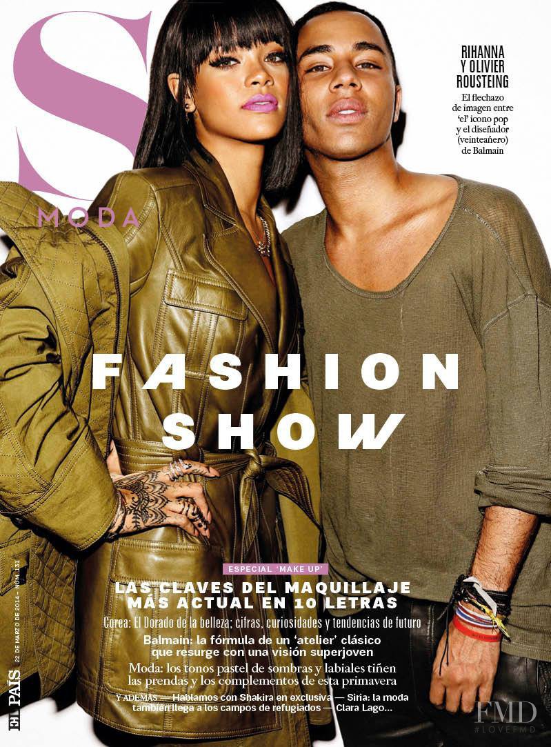 Rihanna, Olivier Rousteing featured on the S Moda cover from March 2014