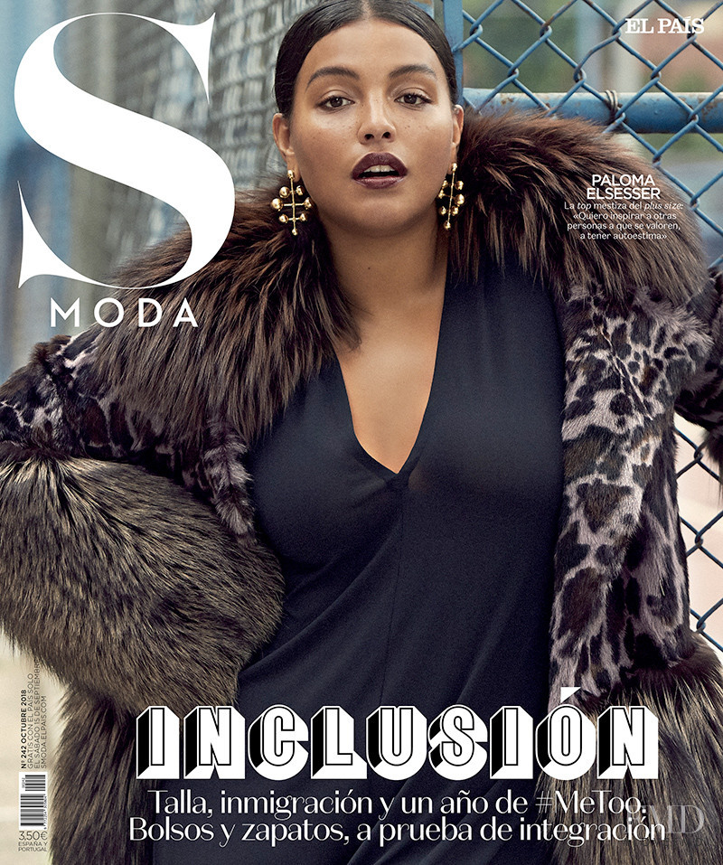 Paloma Elsesser featured on the S Moda cover from October 2018