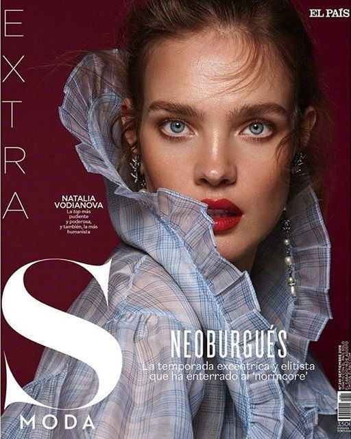 Natalia Vodianova featured on the S Moda cover from September 2018