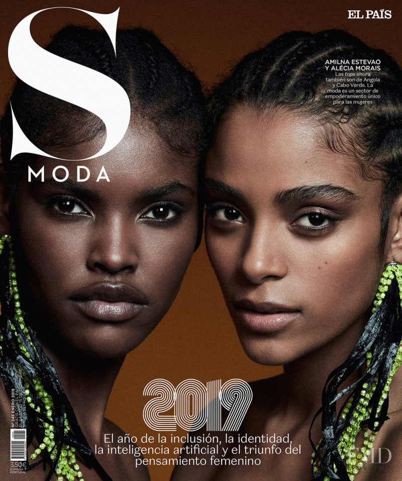 Alécia Morais, Amilna Estevão featured on the S Moda cover from January 2019