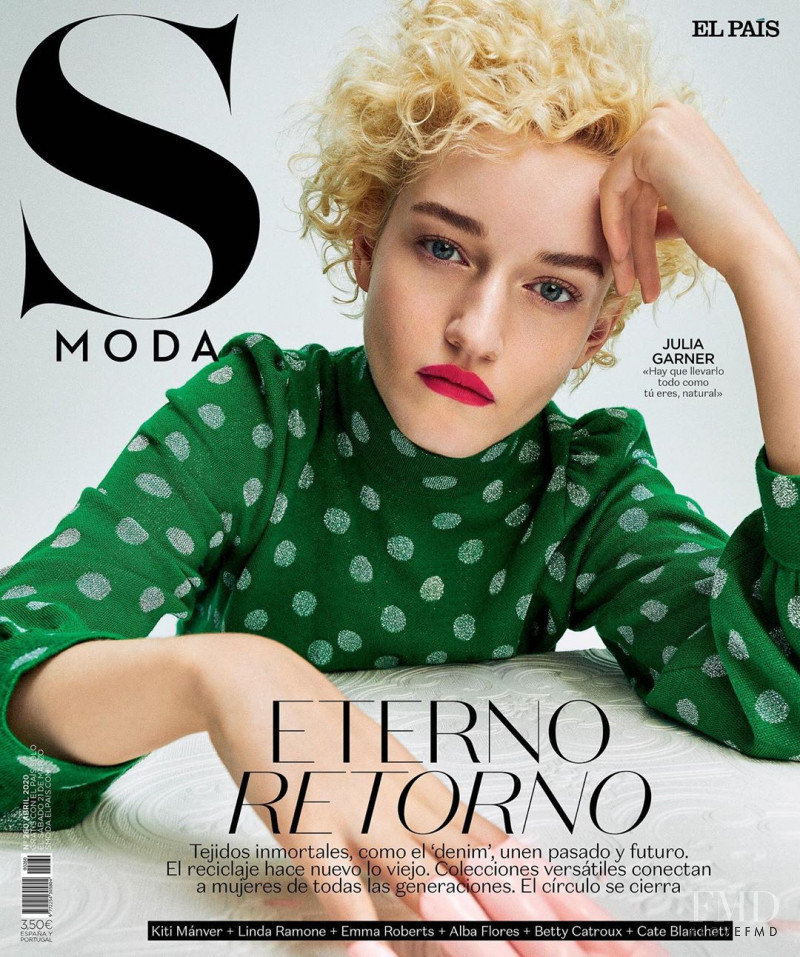 Julia Garner featured on the S Moda cover from April 2020