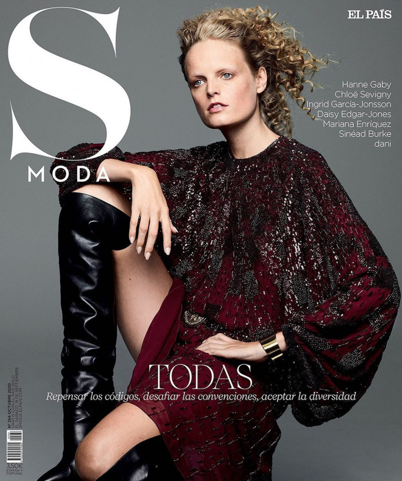 Hanne Gaby Odiele featured on the S Moda cover from October 2020