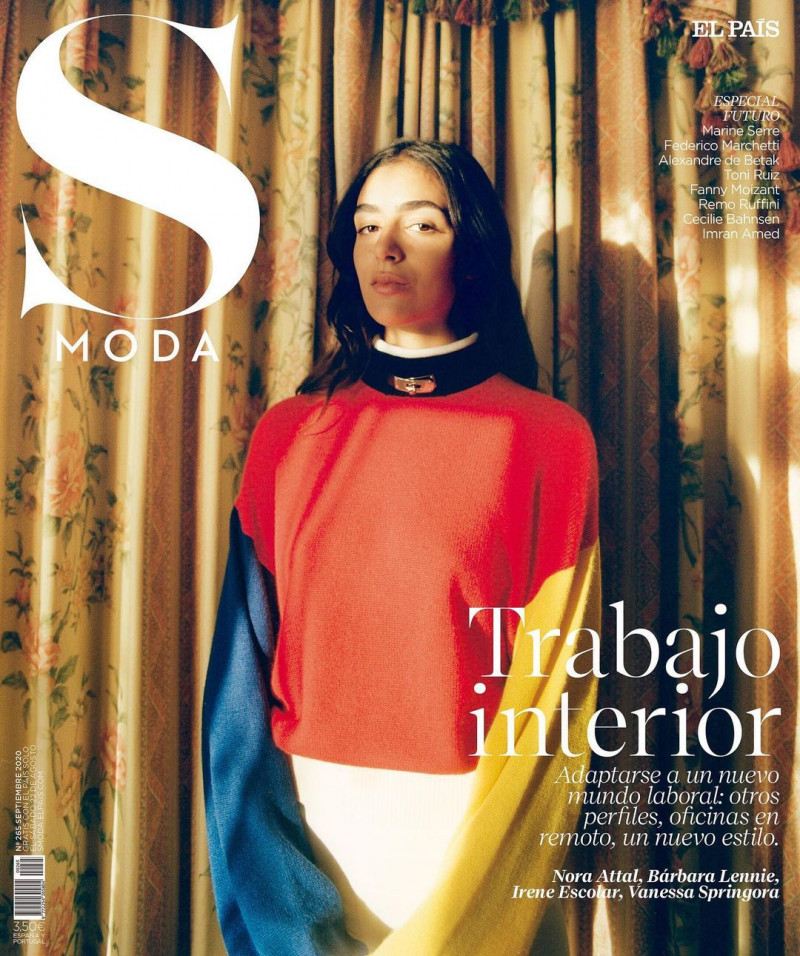 Nora Attal featured on the S Moda cover from September 2020
