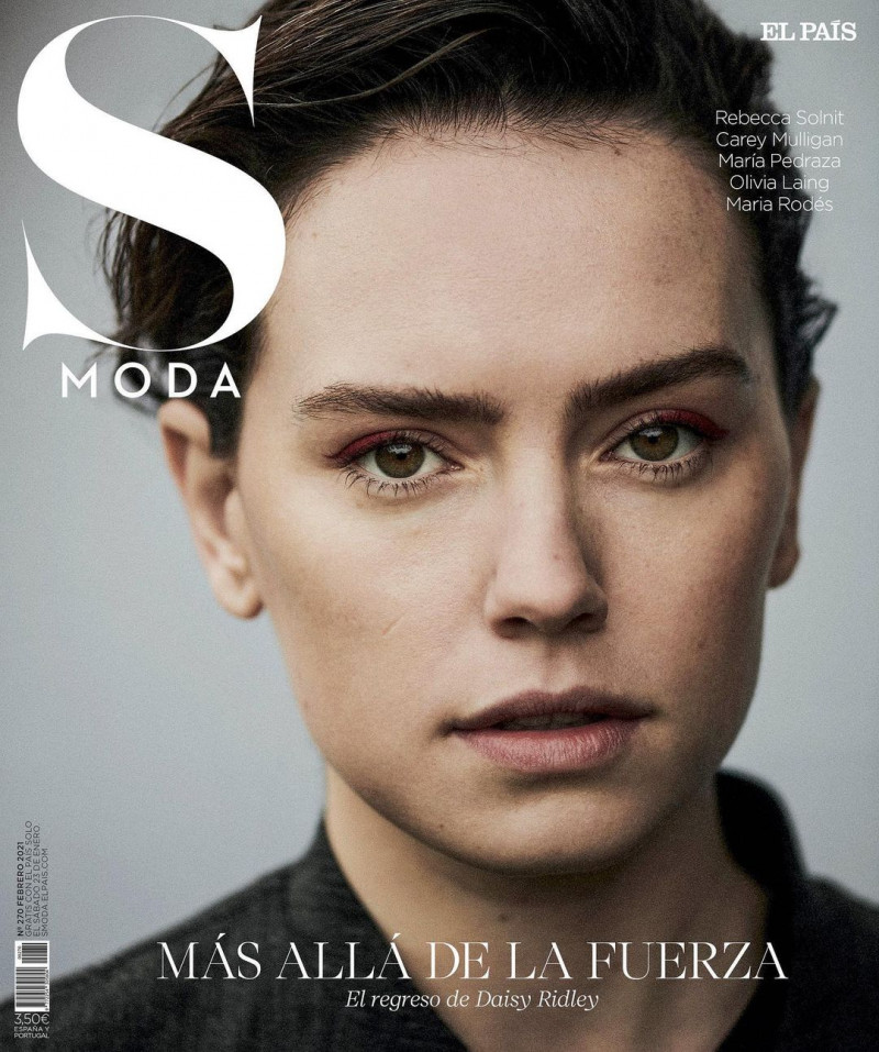 Daisy Ridley featured on the S Moda cover from February 2021
