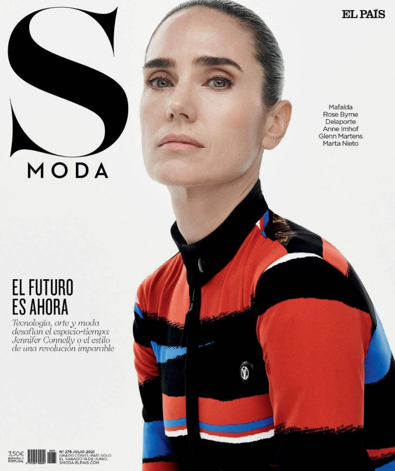 Jennifer Connelly featured on the S Moda cover from July 2021