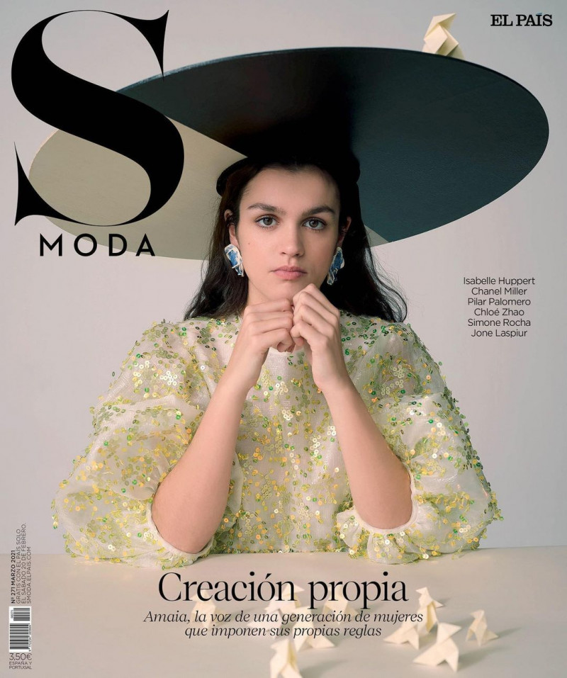 Amaia featured on the S Moda cover from March 2021