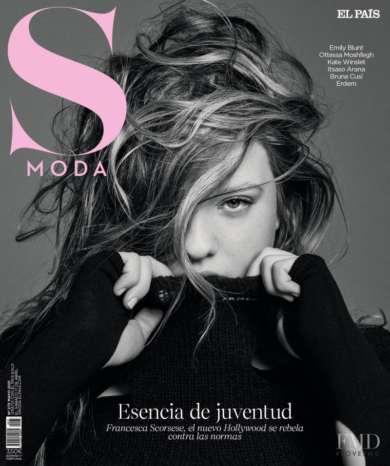 Francesca Scorsese featured on the S Moda cover from May 2021