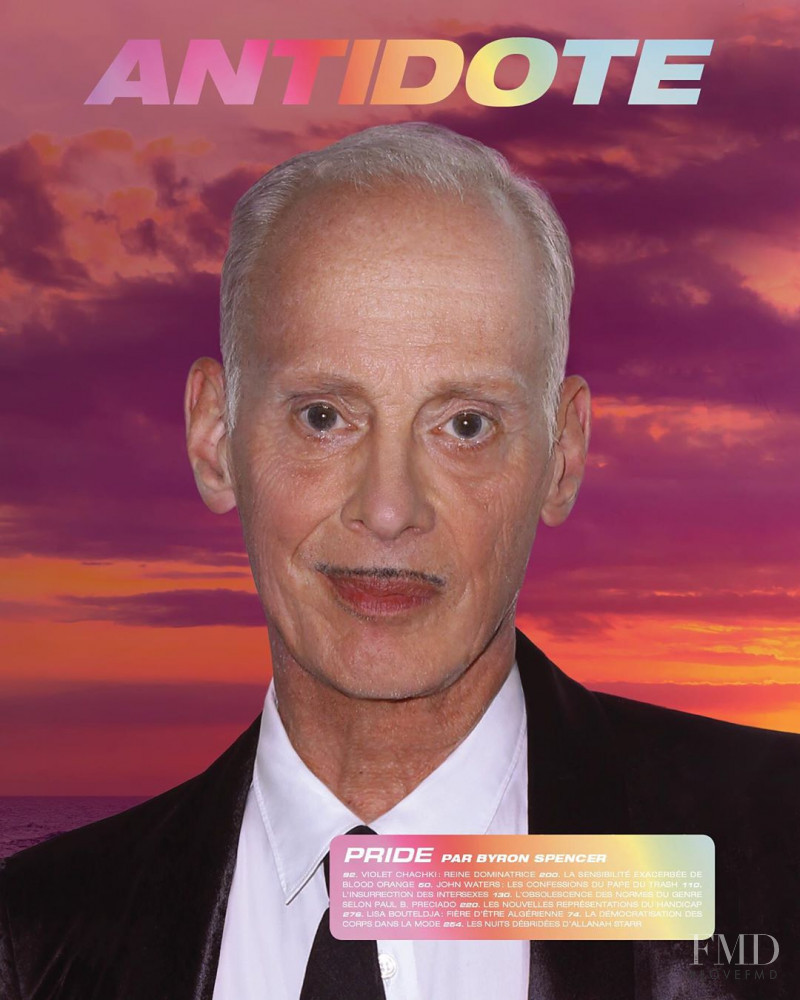 John Waters featured on the Antidote cover from September 2019