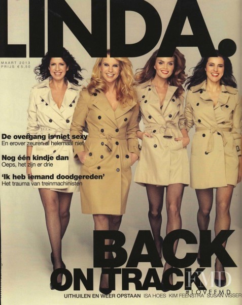 Kim Feenstra featured on the LINDA. cover from March 2013