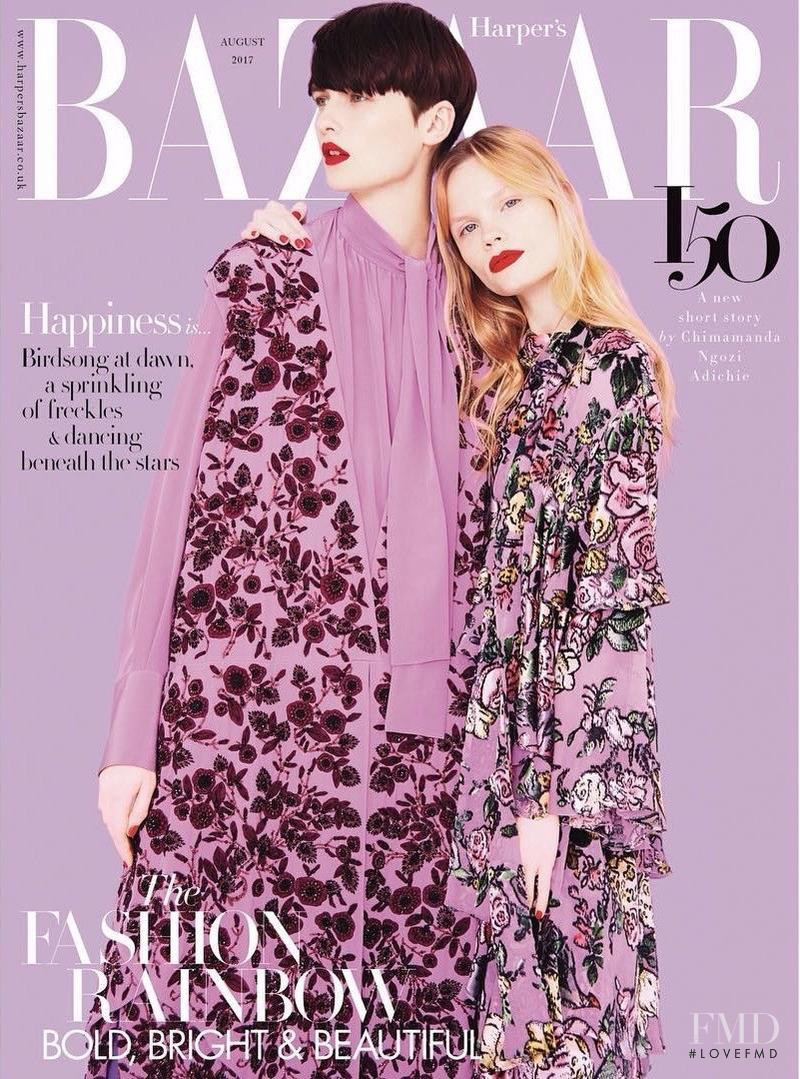 Lara Mullen featured on the Harper\'s Bazaar UK cover from August 2017