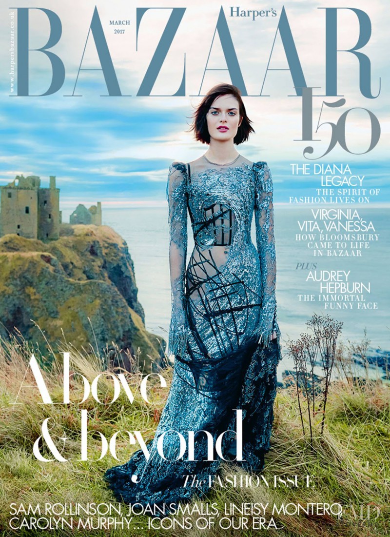 Sam Rollinson featured on the Harper\'s Bazaar UK cover from March 2017